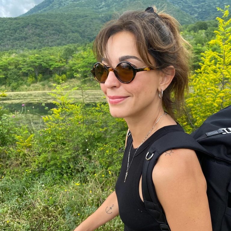 Η Κατερίνα Παπουτσάκη στη λίμνη Κερκίνη