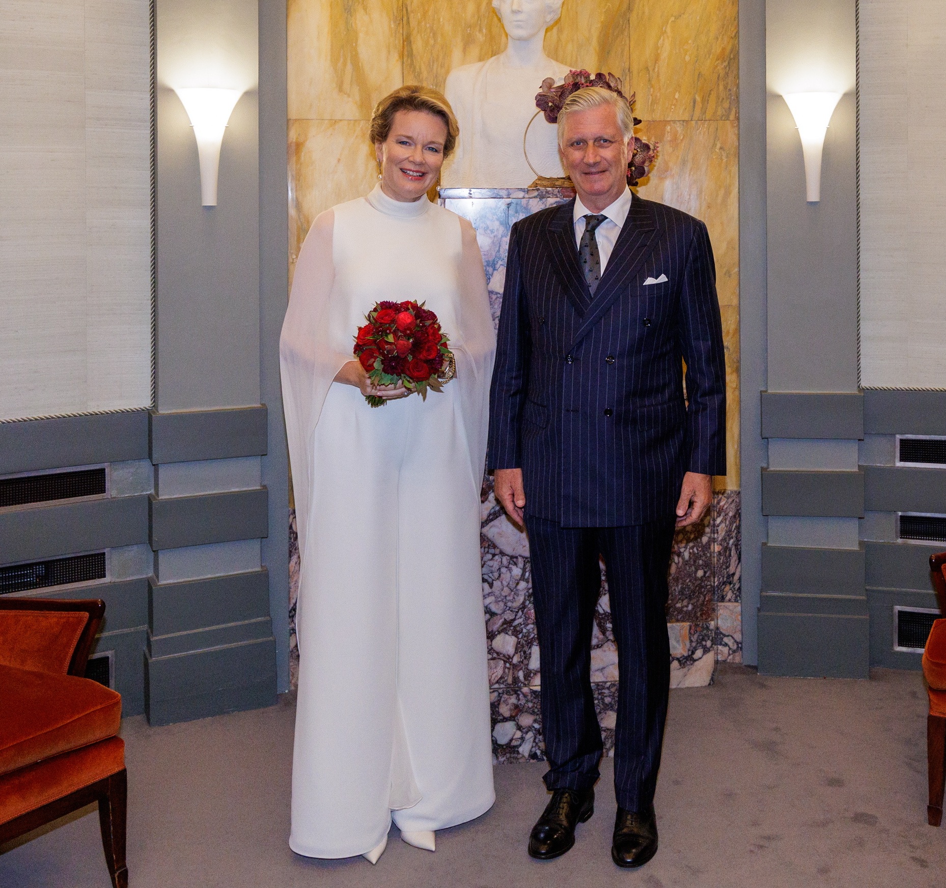 O Βασιλιάς Philippe και η βασίλισσα Mathilde του Βελγίου στο τελευταίο κονσέρτο του διαγωνισμού πιάνο της Βασίλισσας Elisabeth στο Κέντρο Καλών Τεχνών στις Βρυξέλλες, 11 Ιουνίου 2025