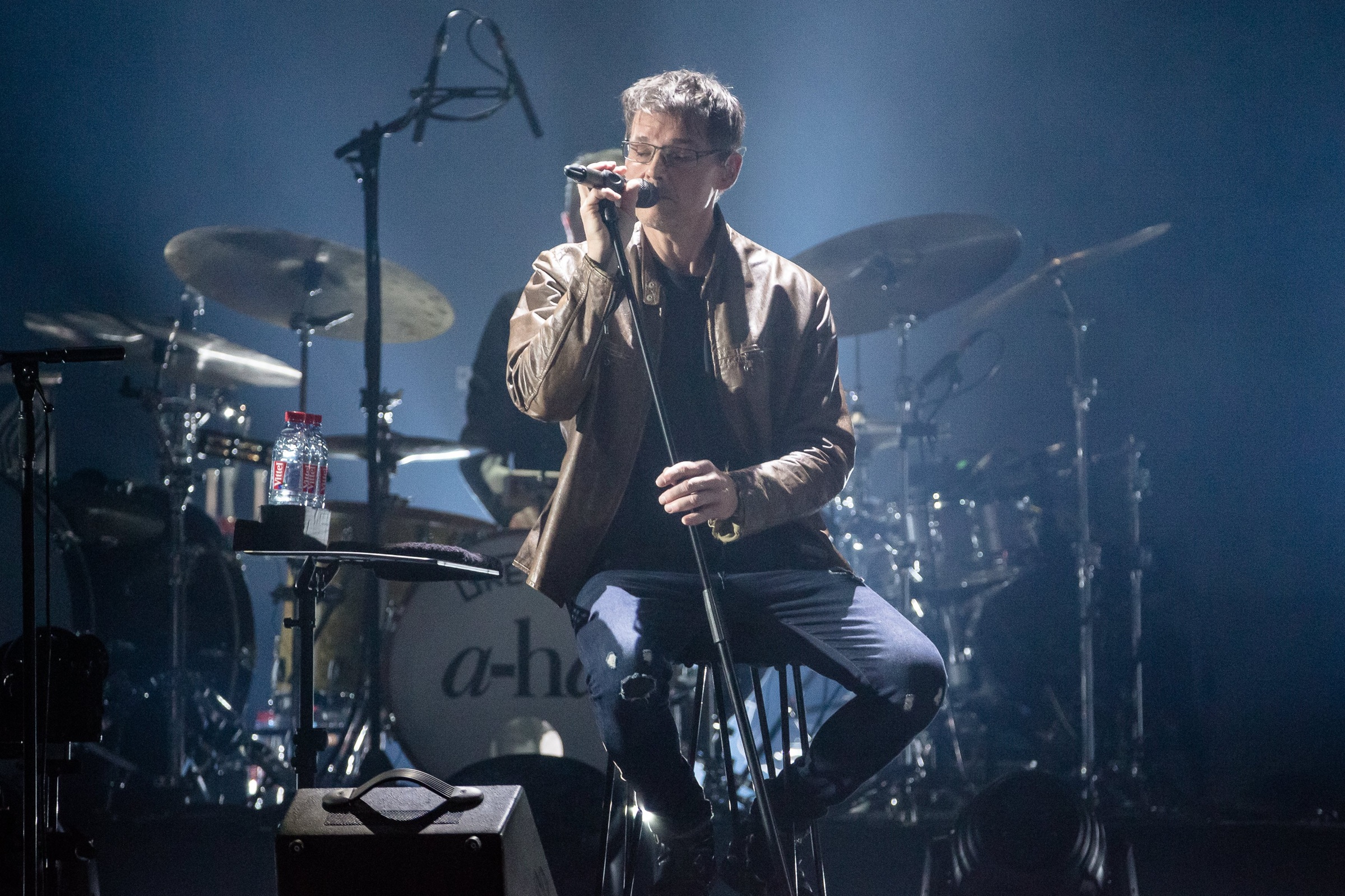 O Morten Harket, μέλος των Α-ha τραγουδά στο MTV Unplugged Tour που διοργανώθηκε στη Mercedes-Benz Arena στο Βερολίνο, 29 Ιανουαρίου 2018