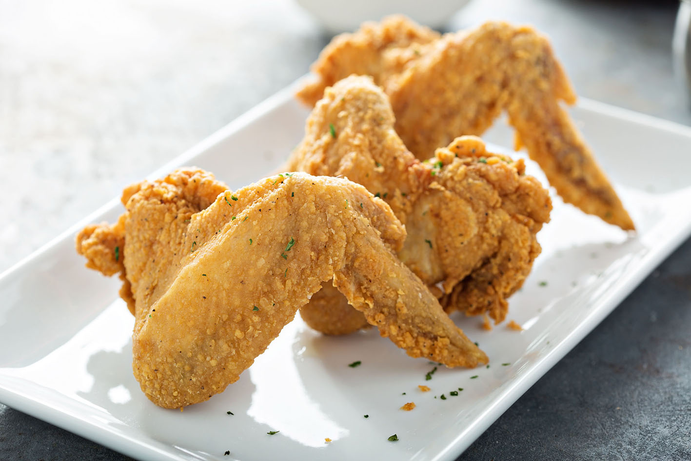 Φτερούγες κοτόπουλο τηγανητές