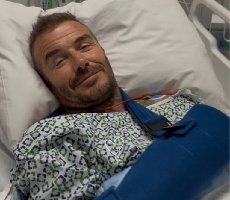 O David Beckham στο νοσοκομείο