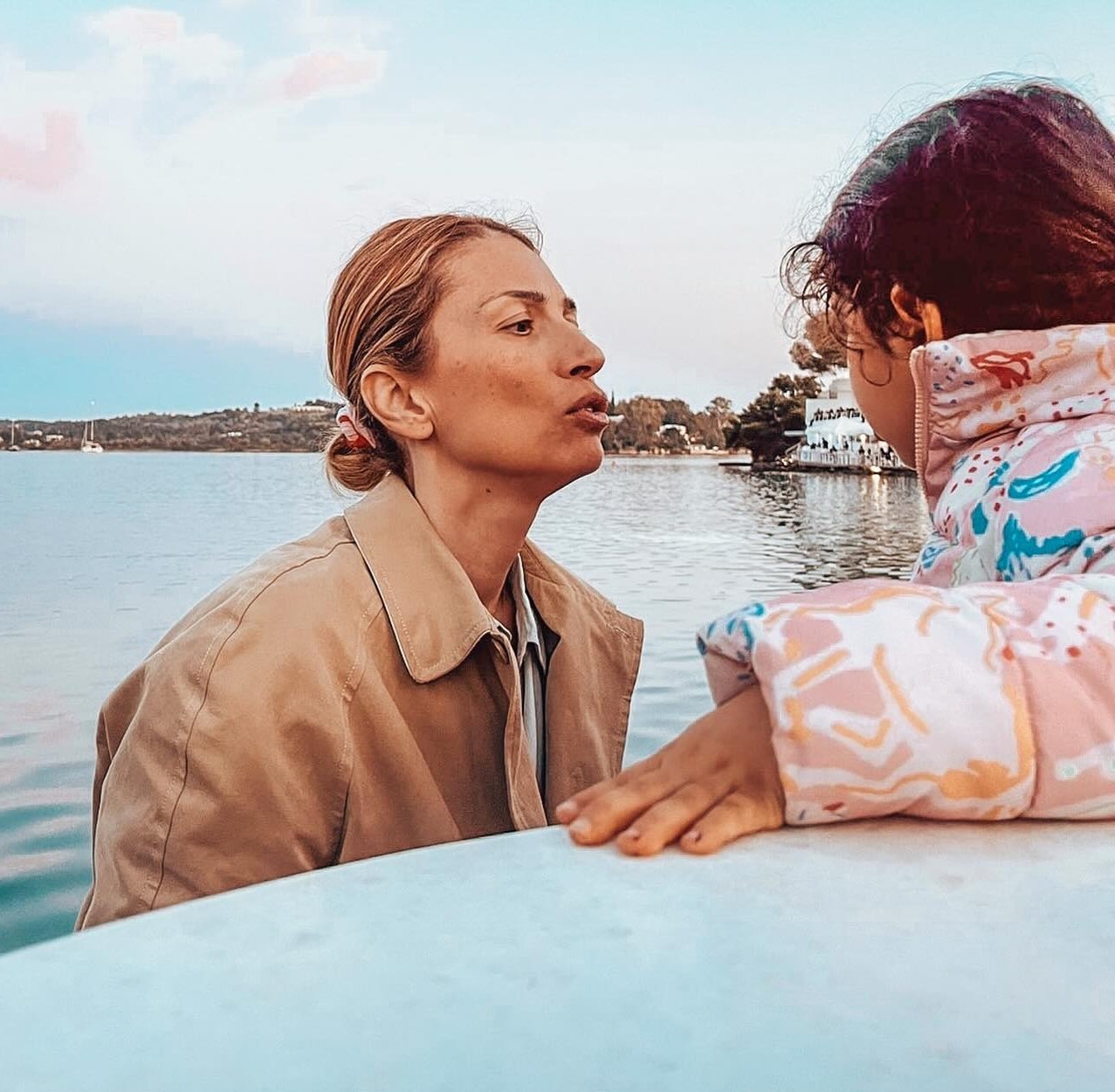 Η Μαρία Ηλιάκη με την κόρη της