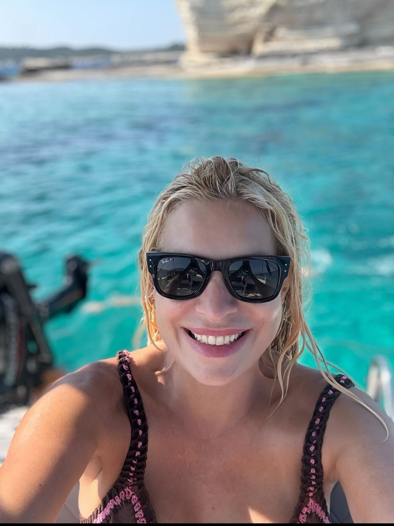 Η Ελένη Μενεγάκη στους Παξούς