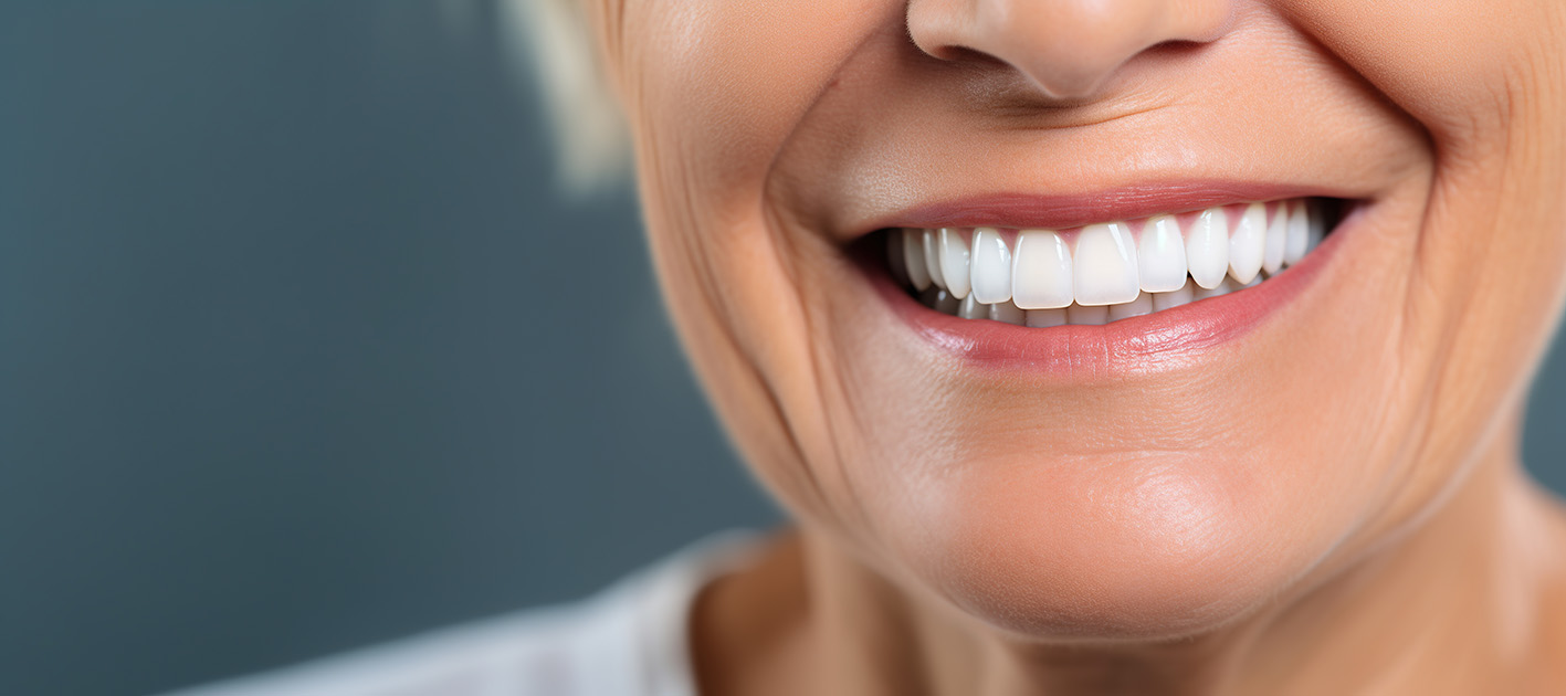 Γυναίκα ηλικιωμένη χαμογελά