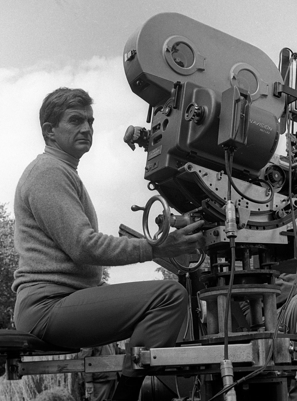 Ο σκηνοθέτης Μπλέικ Έντουαρντς στα γυρίσματα της ταινίας «Darling Lili» στις 27 Σεπτεμβρίου 1968 στο Παρίσι.