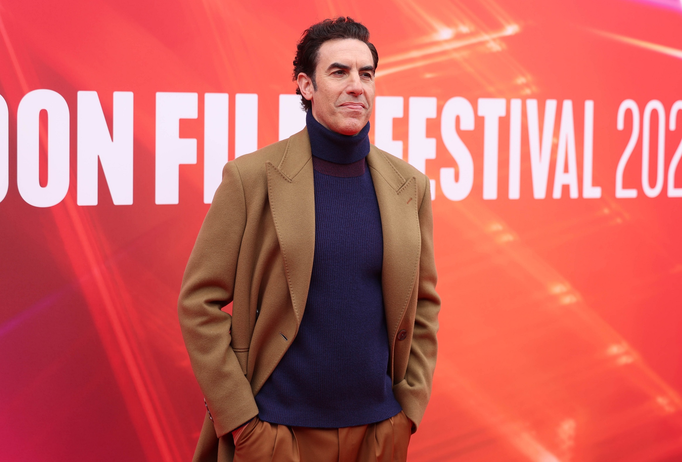 O Sacha Baron Cohen στο κόκκινο χαλί για την τηλεοπτική σειρά "Disclaimer" στο BFI London Film Festival, 10 Οκτωβρίου 2024