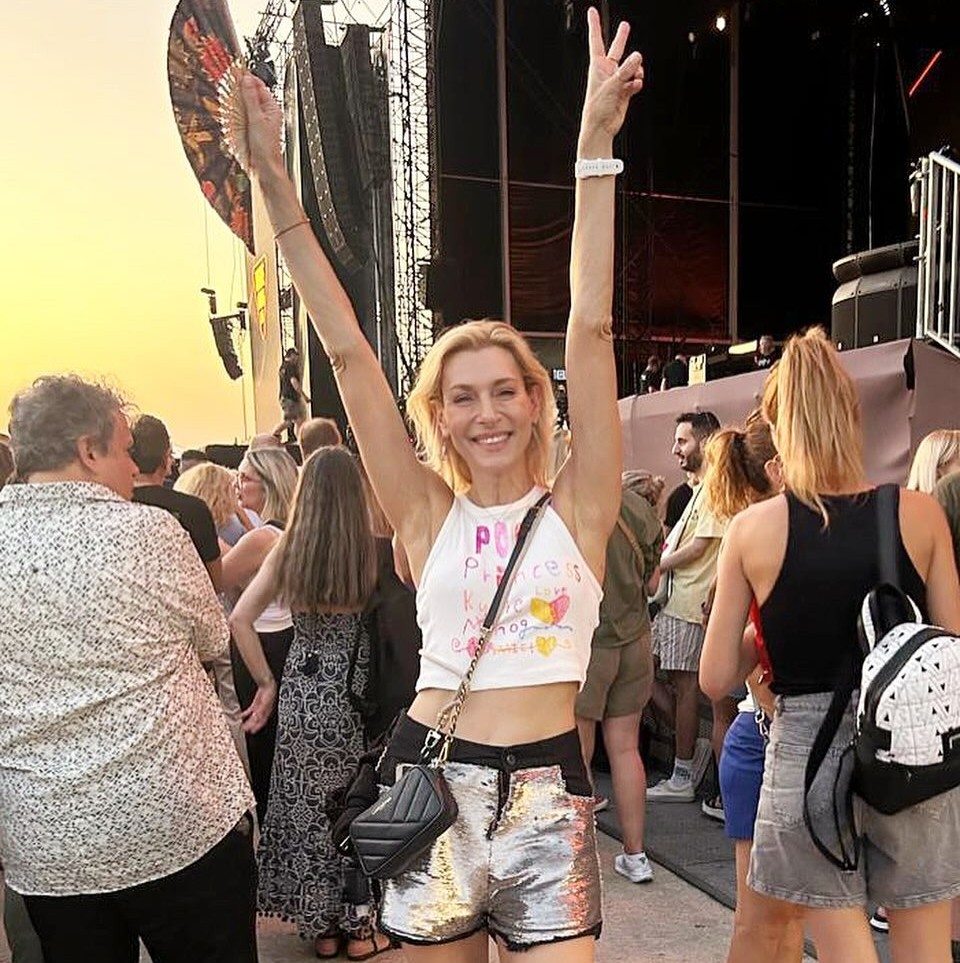 Η Ζέτα Δούκα στη συναυλία της Kylie Minogue