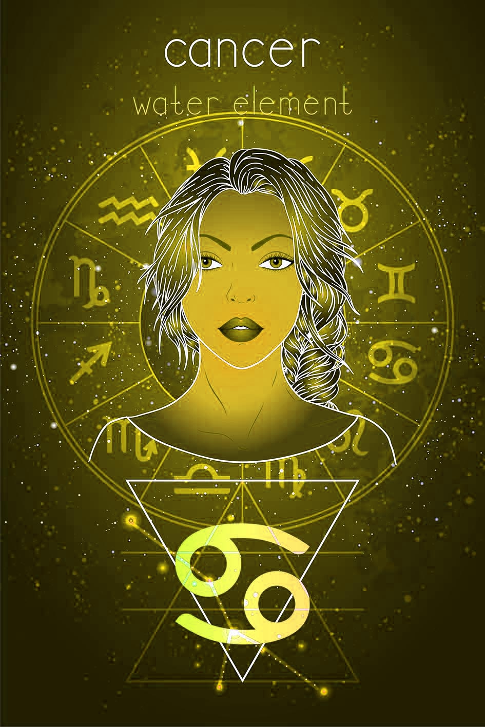 Σε σκίτσο γυναίκας το ζώδιο του Καρκίνου