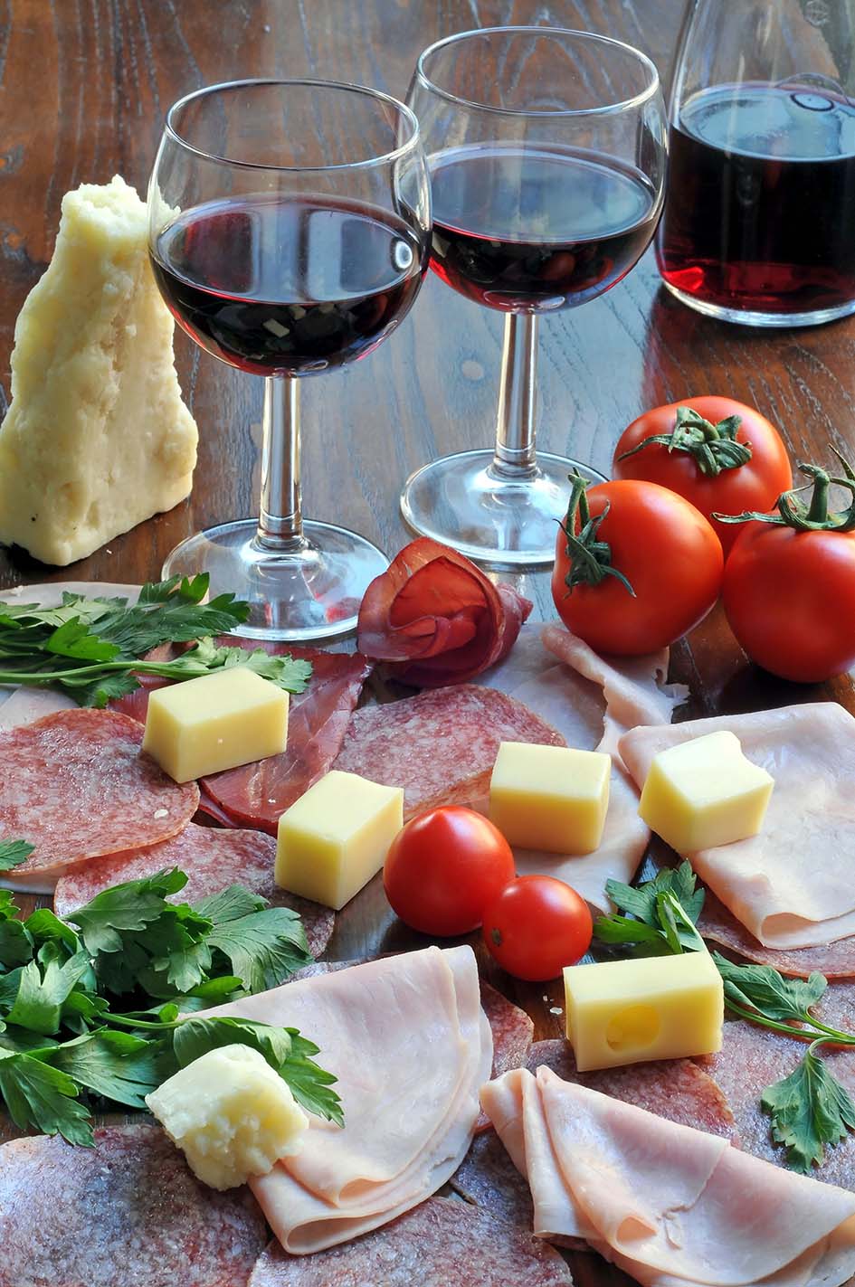 Κρασί κόκκινο και τυρί