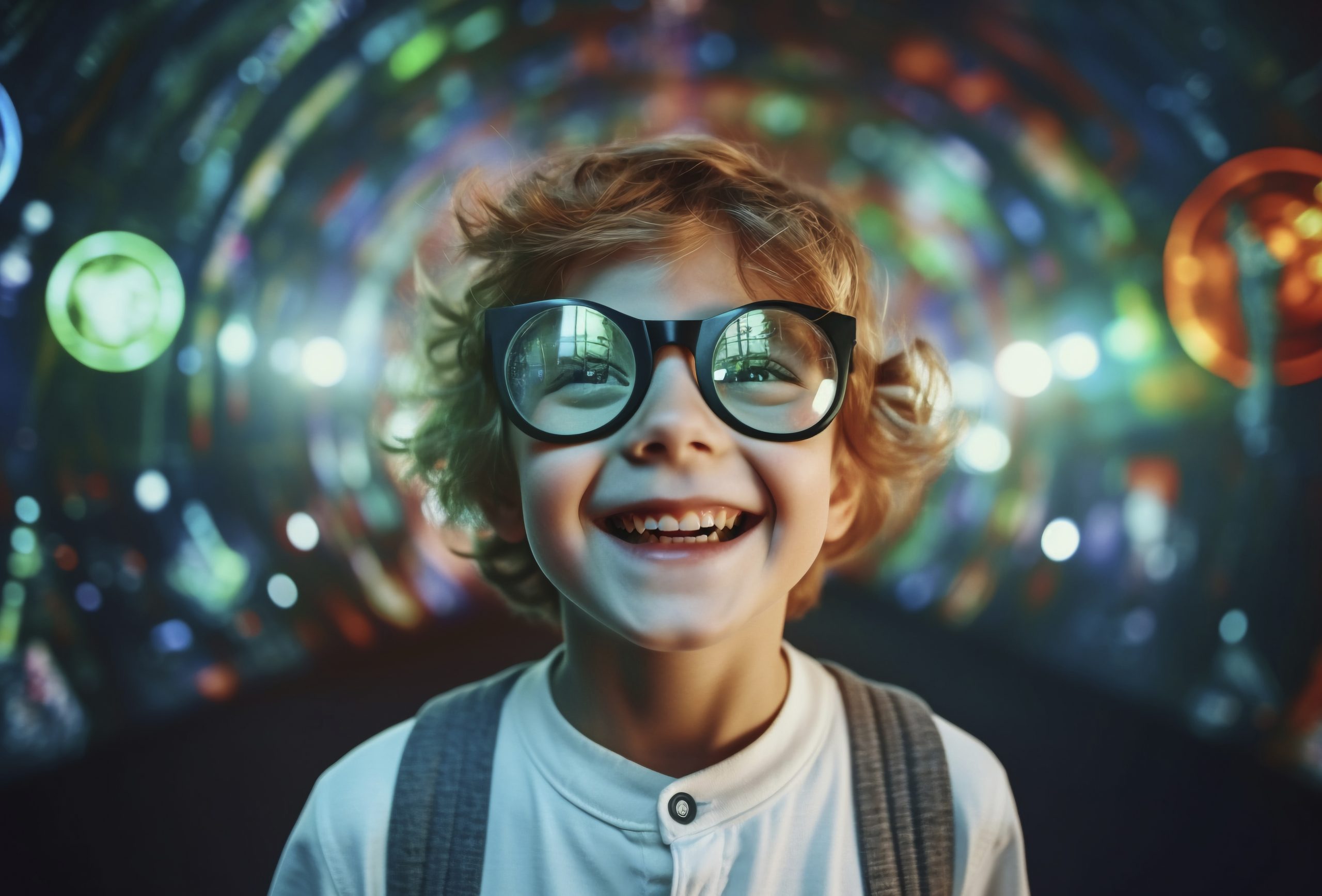 Παιδί έξυπνο με γυαλιά