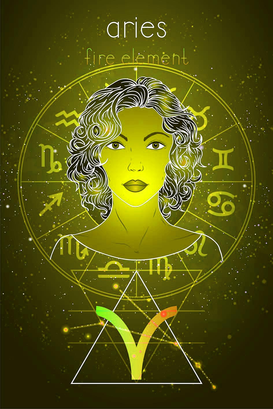 Σε σκίτσο γυναίκας το ζώδιο του Κριού