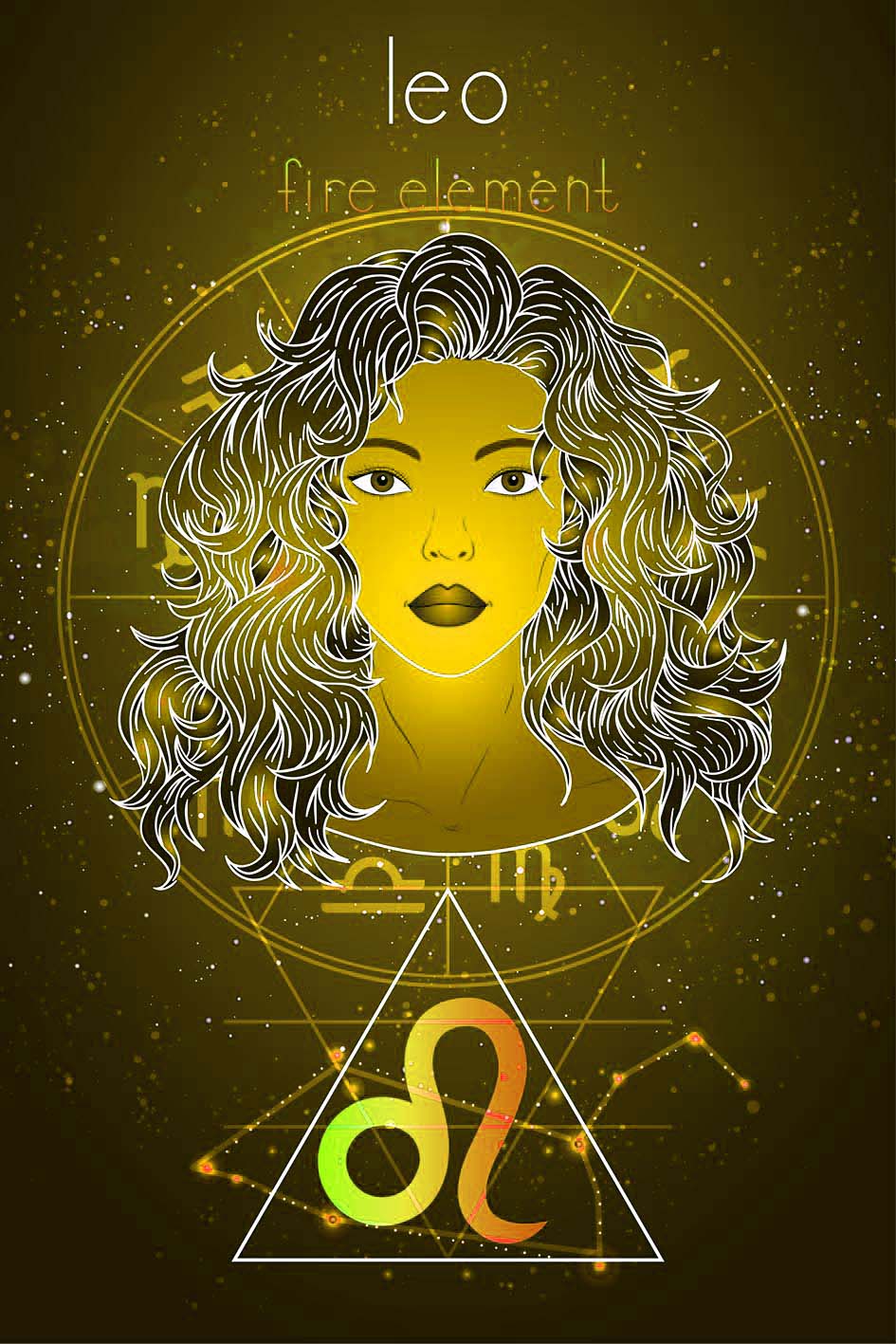Σε σκίτσο γυναίκας το ζώδιο του Λέοντος