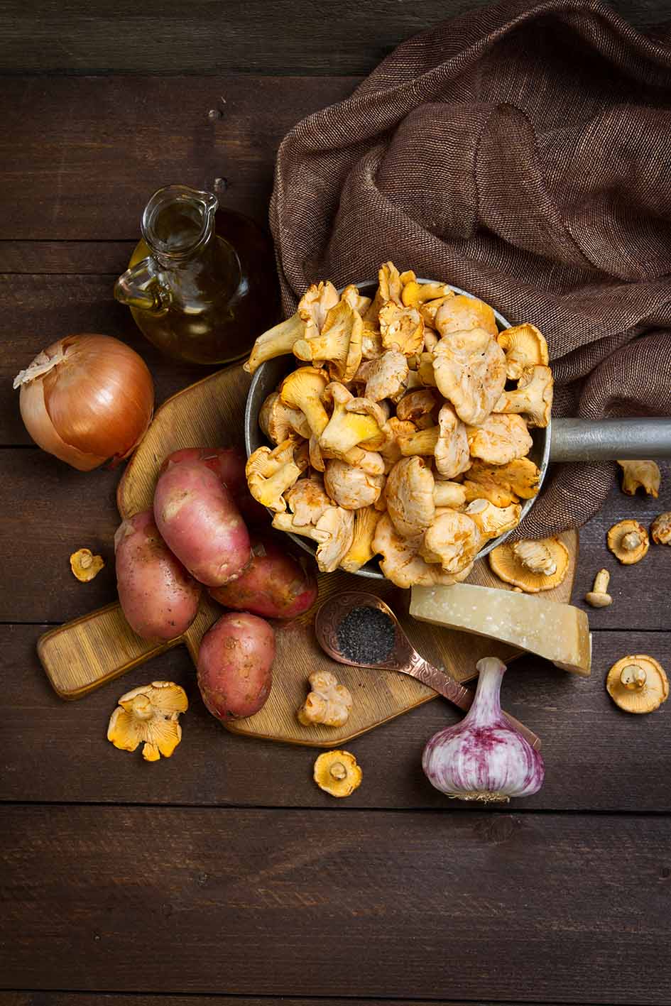 Πατάτες και μανιτάρια