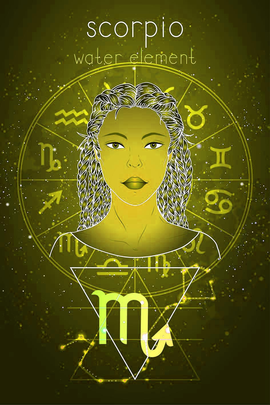 Σε σκίτσο γυναίκας το ζώδιο του Σκορπιού