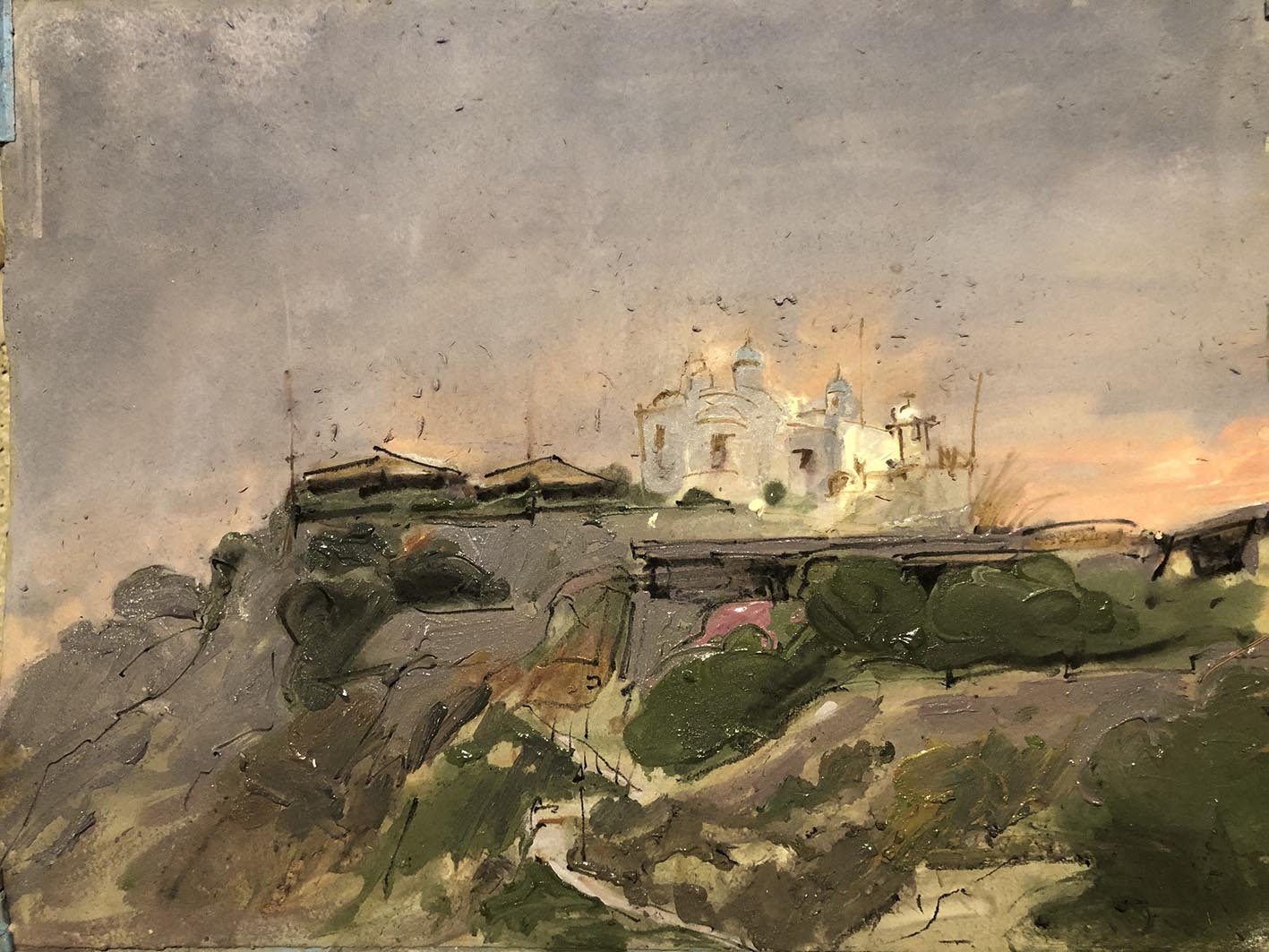 Άγιος Γεώργιος του Λυκαβηττού, 38cmχ51cm. Λυκαβηττός 21 Ιουνίου 2025.