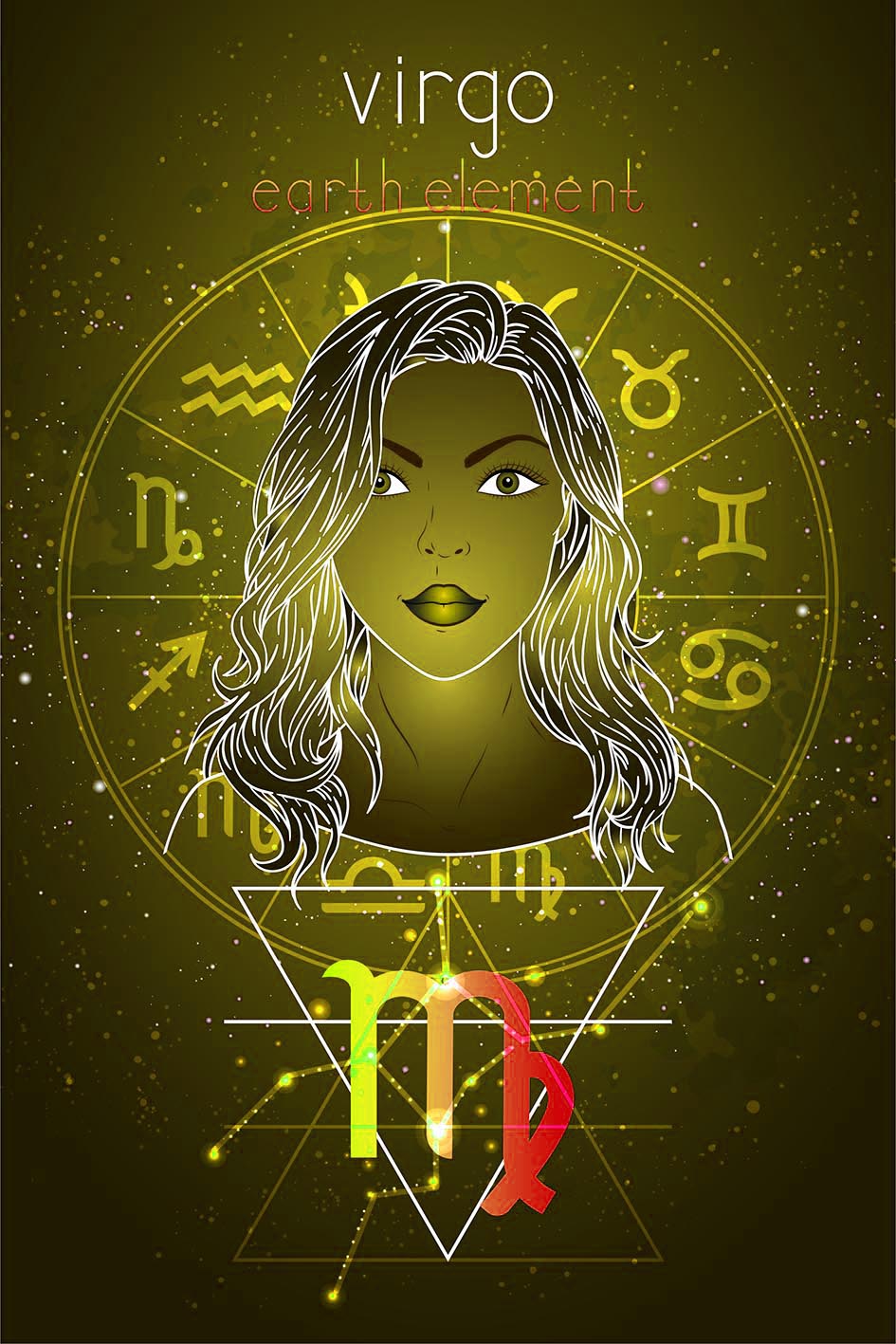 Σε σκίτσο γυναίκας το ζώδιο της Παρθένου