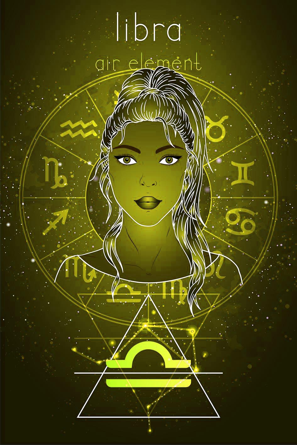 Σε σκίτσο γυναίκας το ζώδιο του Ζυγού
