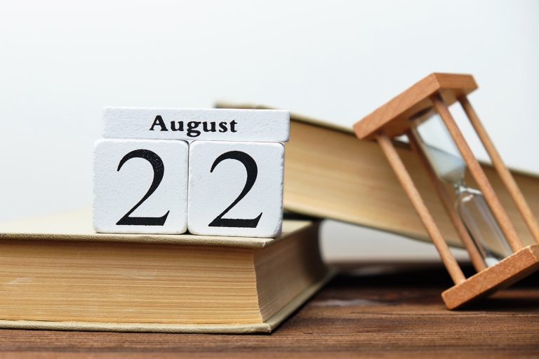 Ημερολόγιο Αύγουστος 22