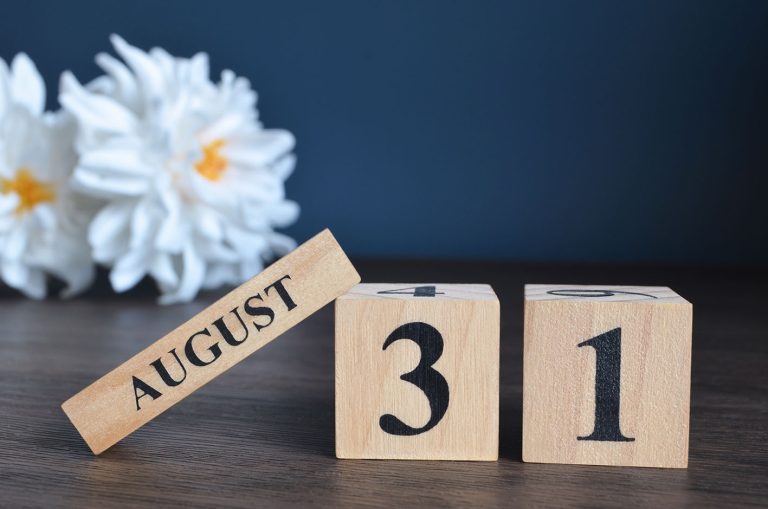 Ημερολόγιο Αύγουστος 31