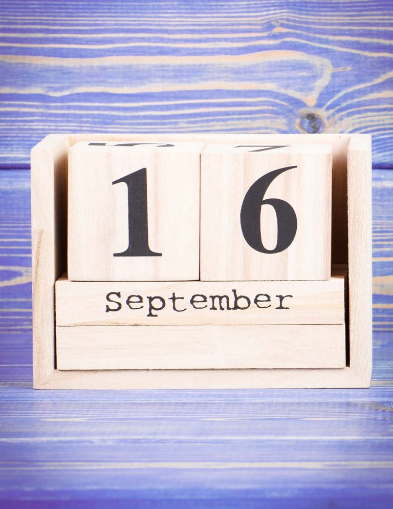 Ημερολόγιο Σεπτέμβριος 16