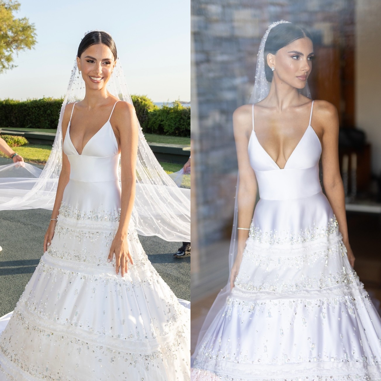 Η Αλεξάνδρα Νίκα με το νυφικό της