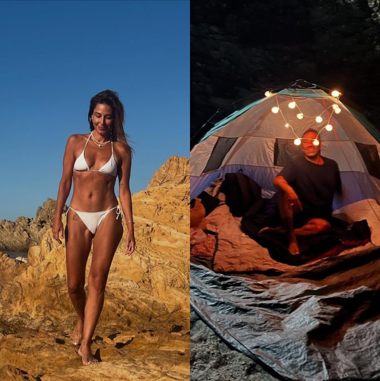Η Κατερίνα Παπουτσάκη για camping με τον σύντροφό της