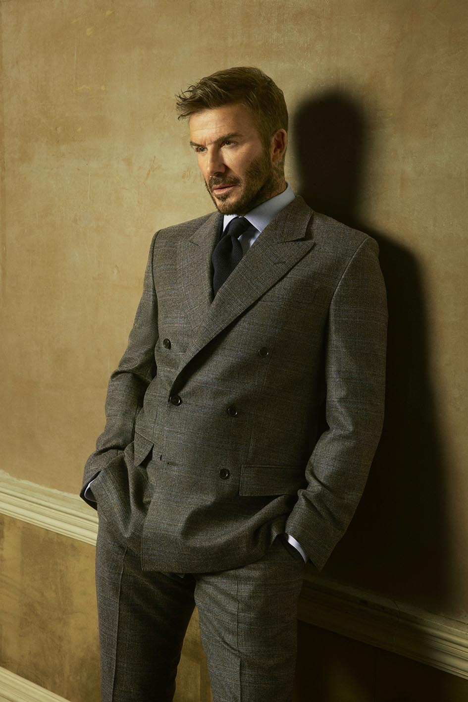 O David Beckham σε φωτογράφιση για τον BOSS