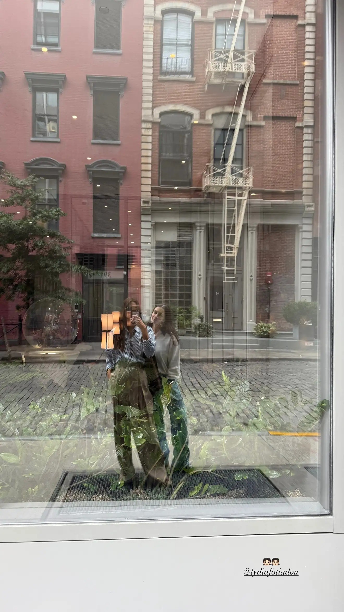 Η Ηλιάνα Παπαγεωργίου με τη Λυδία Φωτιάδου στη Νέα Υόρκη