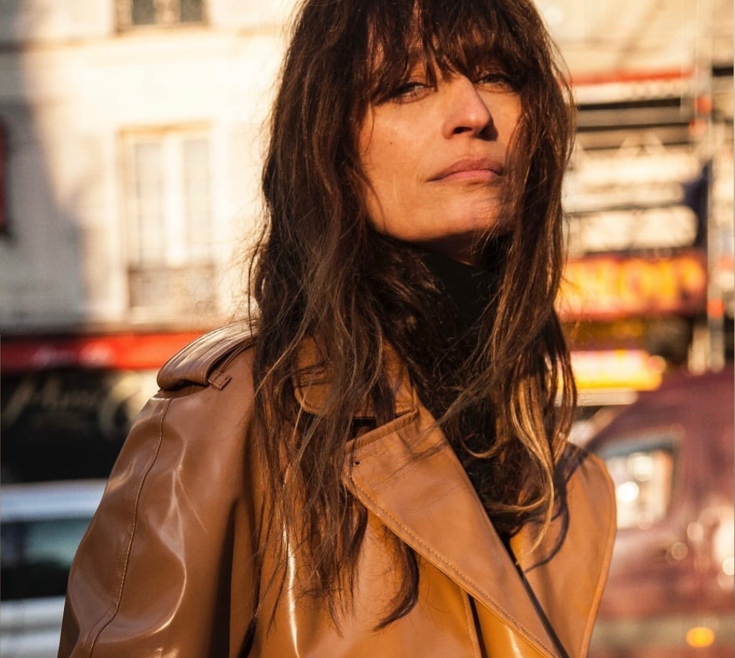 H Caroline de Maigret με boho χτένισμα