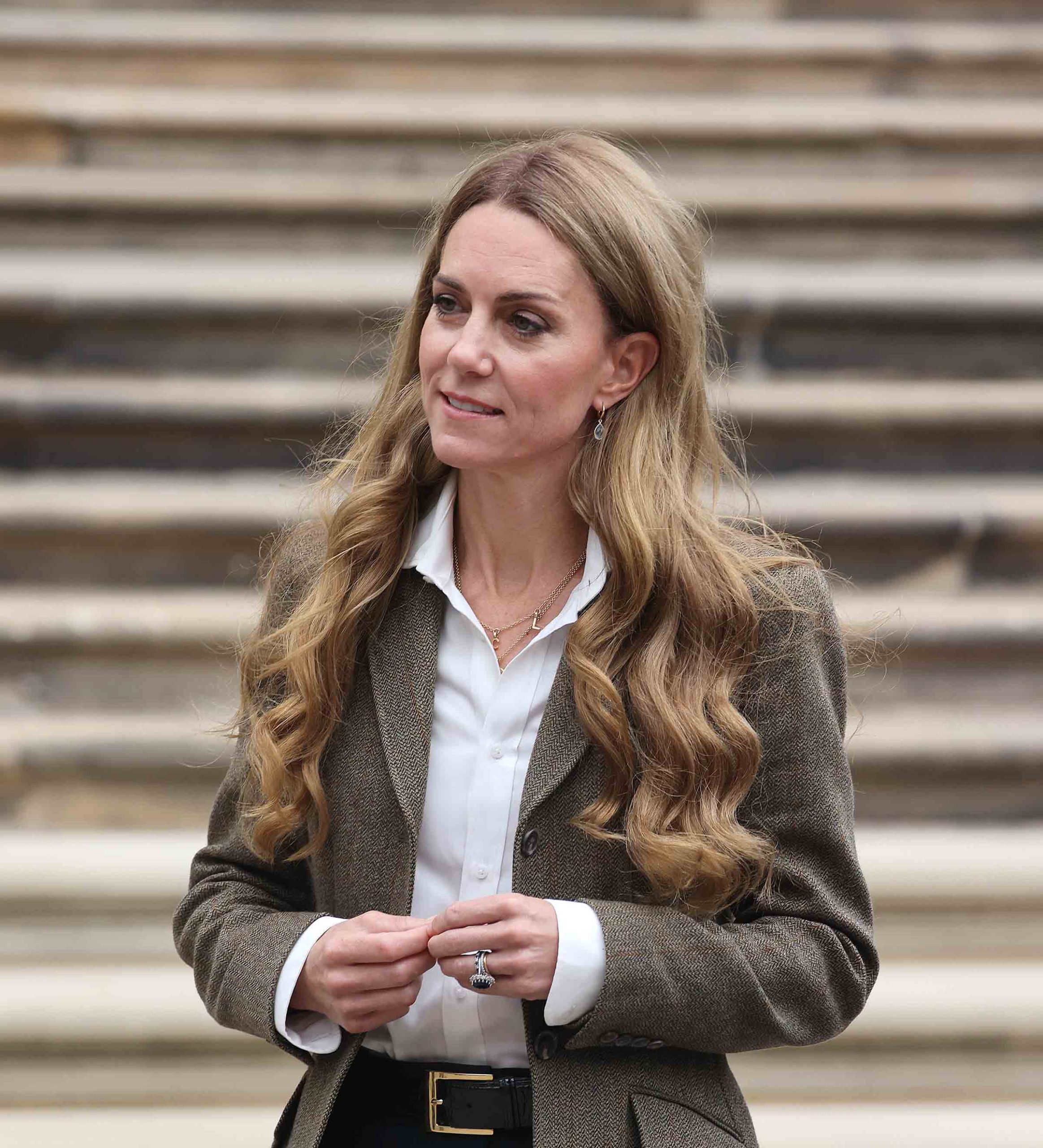 H Kate Middleton στους πρόσφατα ανακαινισμένους κήπους του Μουσείου Φυσικής Ιστορίας στις 4 Σεπτεμβρίου 2025 στο Λονδίνο.