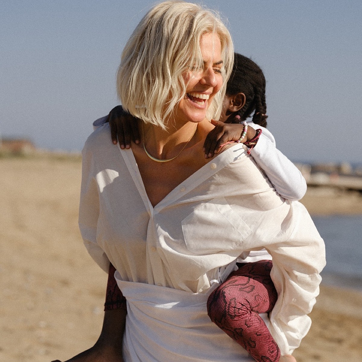 Η Χριστίνα Κοντοβά με την κόρη της Ada