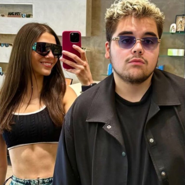 Η Μελίνα Νικολαΐδη με τον αδελφό της Γιώργο Νικολαΐδη