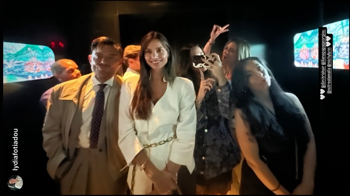 Η Ηλιάνα Παπαγεωργίου με την Λυδία Φωτιάδου και τον Δημήτρη Γιαννέτο