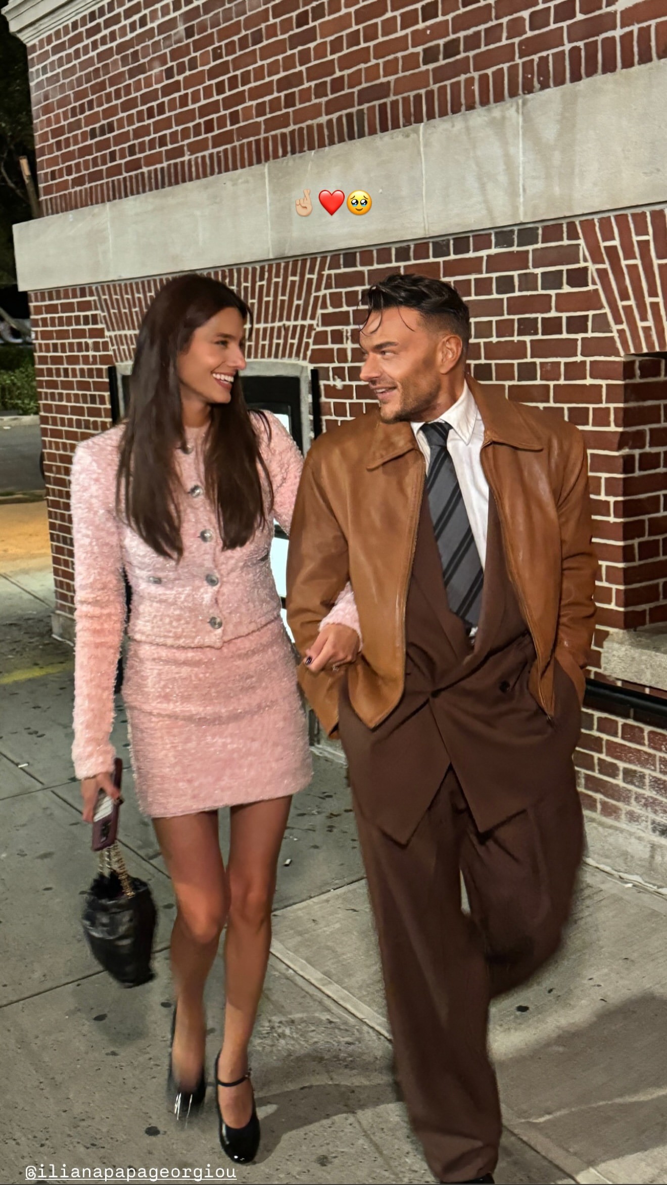 Η Ηλιάνα Παπαγεωργίου με τον Δημήτρη Γιαννέτο στη Νέα Υόρκη