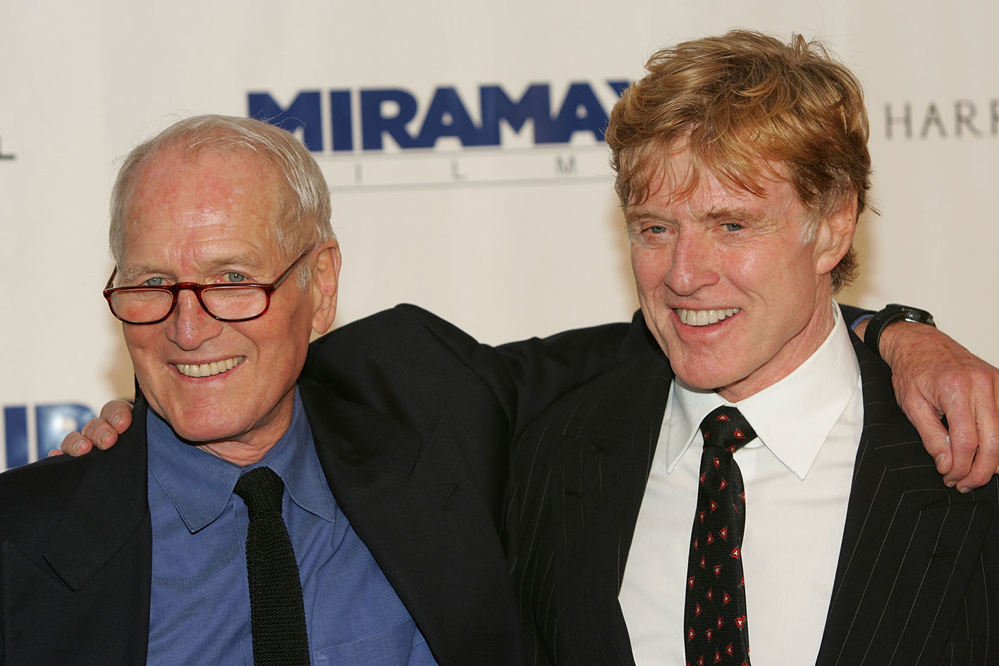 Οι ηθοποιοί Paul Newman και Robert Redford στο φιλανθρωπικό δείπνο του Westport Country Playhouse στο Hyatt Regency στις 14 Οκτωβρίου 2004 στο Γκρίνουιτς του Κονέκτικατ.
