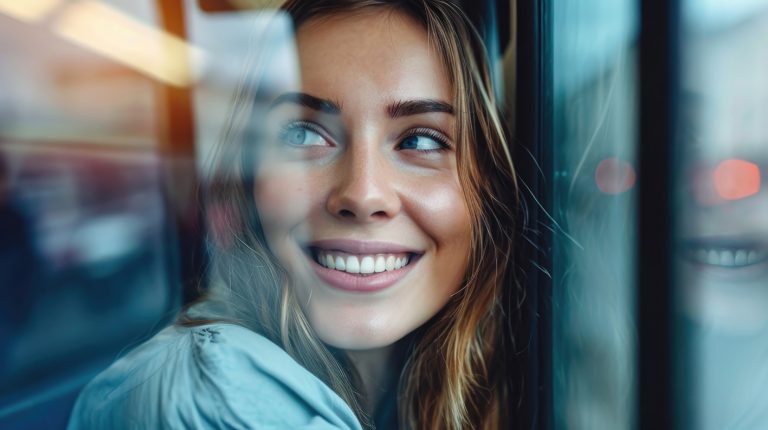 Koντινό όμορφης γυναίκας