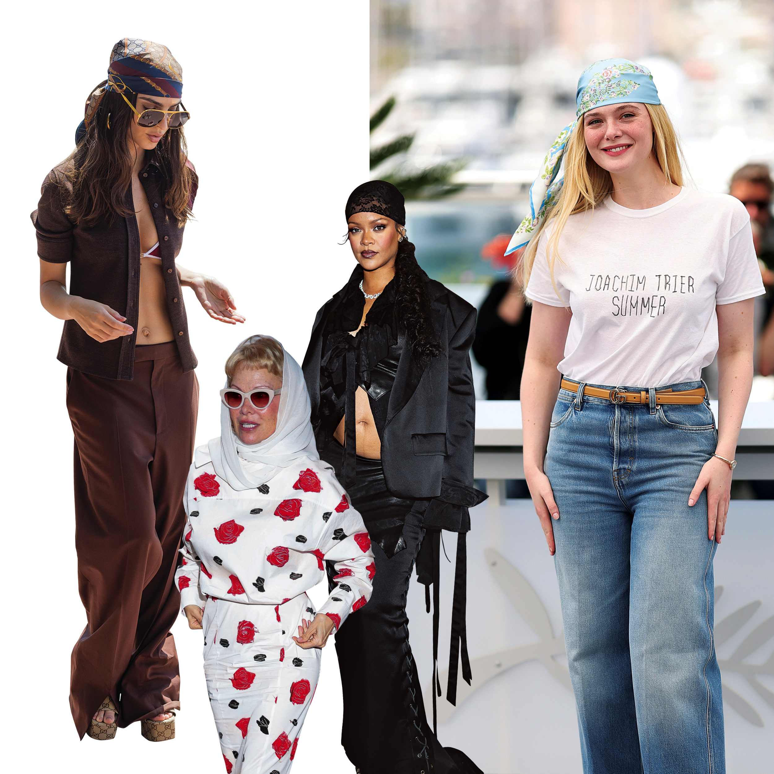 celebrities με μαντήλι