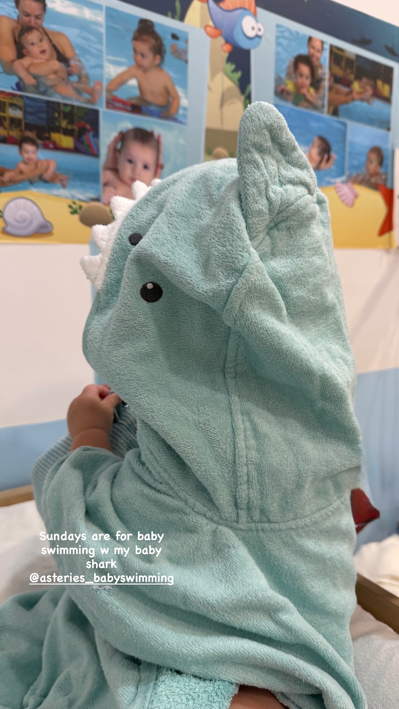 Ο γιος της Αλεξάνδρας Νίκας και του Κωνσταντίνου Αργυρού για baby swimming