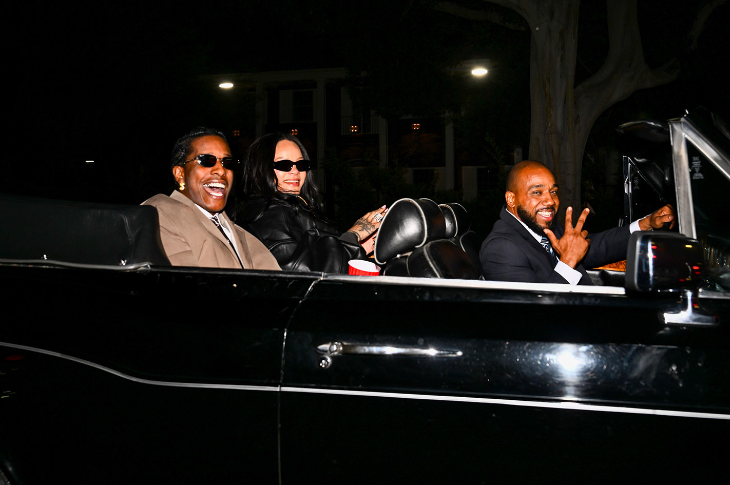 O ASAP Rocky και η Rihanna στις 3 Οκτωβρίου 2025 στο Los Angeles της California.