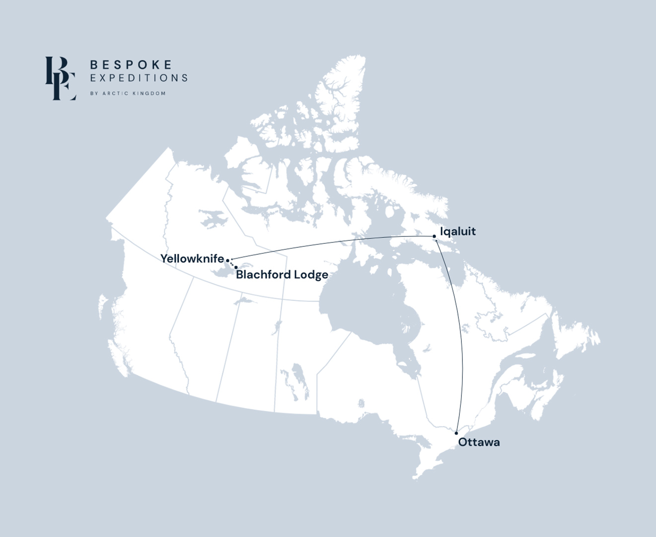 Ο χάρτης του ταξιδιού.