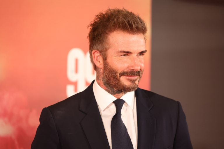 Ο David Beckham στην παγκόσμια πρεμιέρα της σειράς ντοκιμαντέρ 99 στο Printworks του Μάντσεστερ, 9 Μαΐου 2024