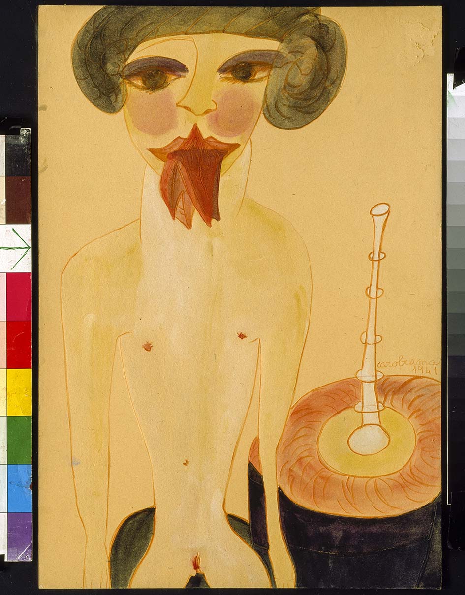 Carol Rama - Opera n. 54, 1941 - Acquerello su carta 48 x 33 cm - Collezione privata - © Archivio Carol Rama, Torino