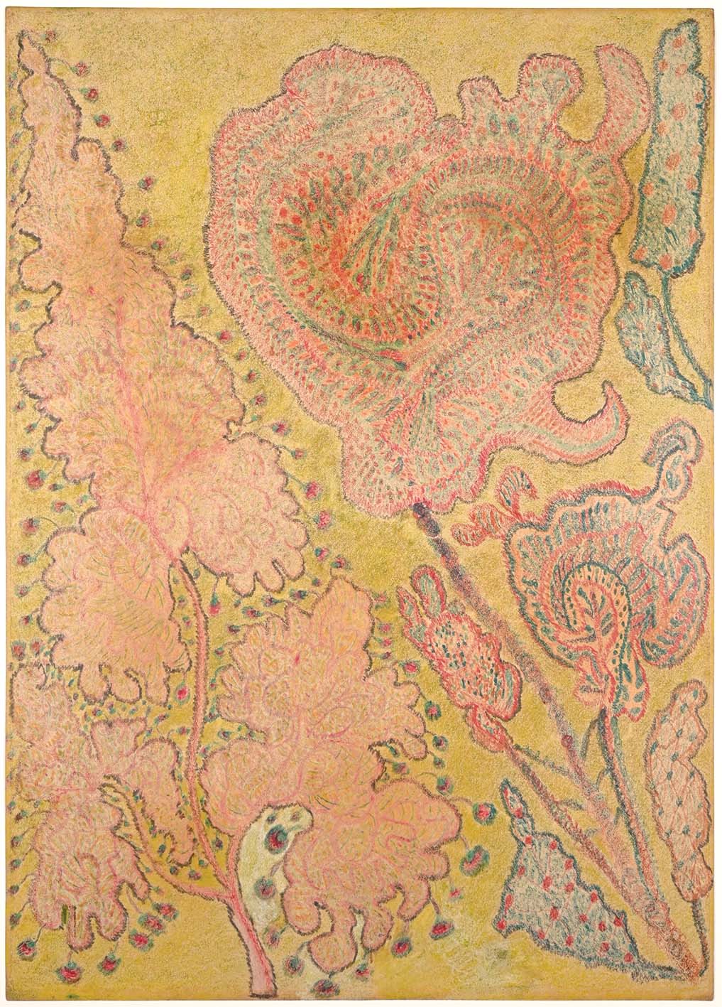 Wilhelmine Assmann - Untitled, 1905-1906 - Colored pencil on paper - 70 x 50 cm - Elmar R. Gruber Collection of Mediumistic Art