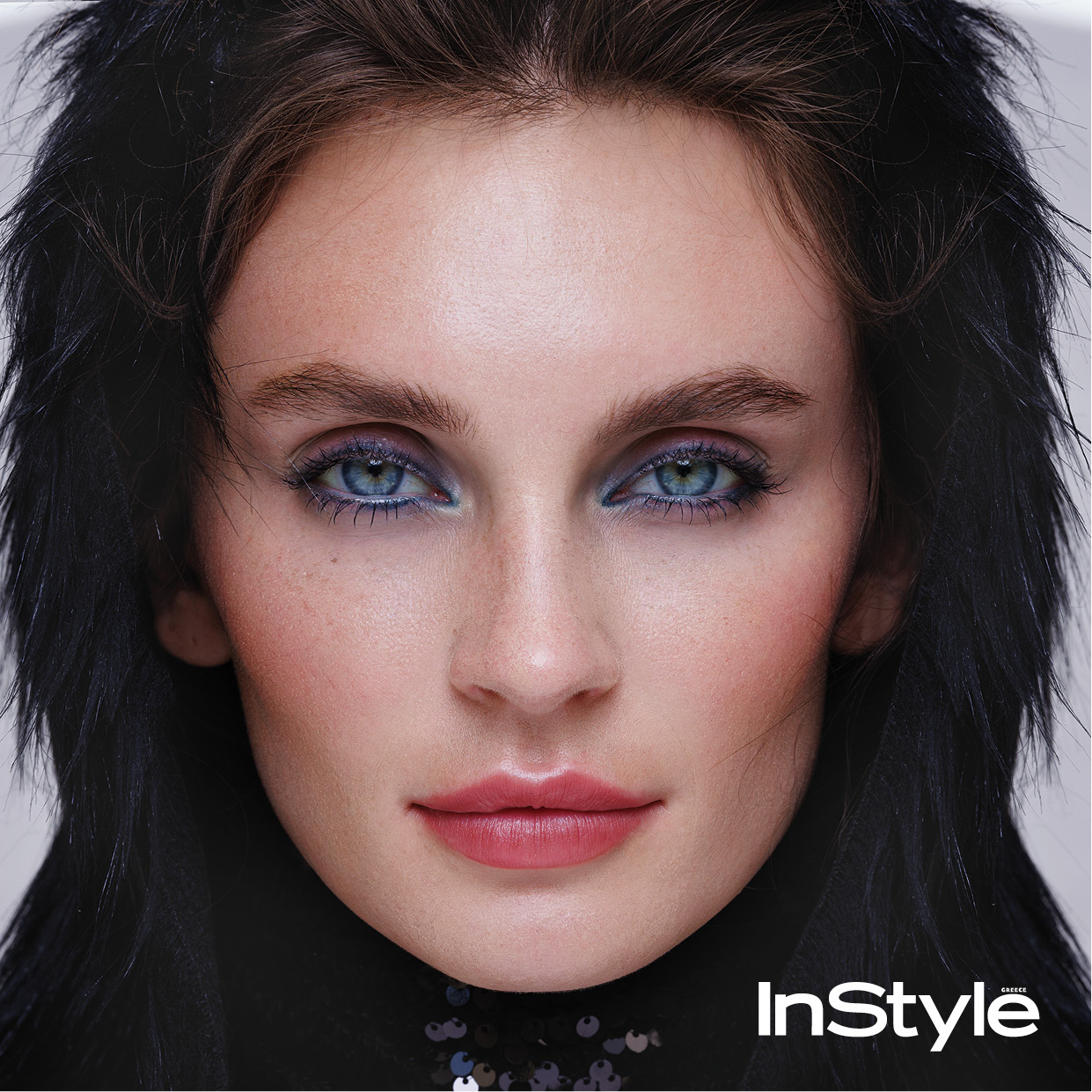 μοντέλο με μακιγιάζ στα μάτια