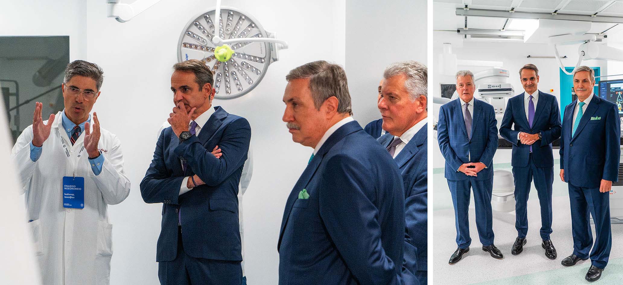 Από τα εγκαίνια του νέου Ωνασείου Νοσοκομείου.