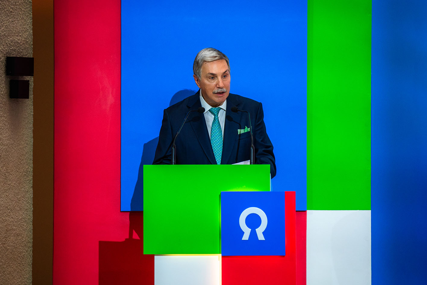 Από τα εγκαίνια του νέου Ωνασείου Νοσοκομείου, ο πρόεδρος του Ιδρύματος Ωνάση, Αντώνης Σ. Παπαδημητρίου.