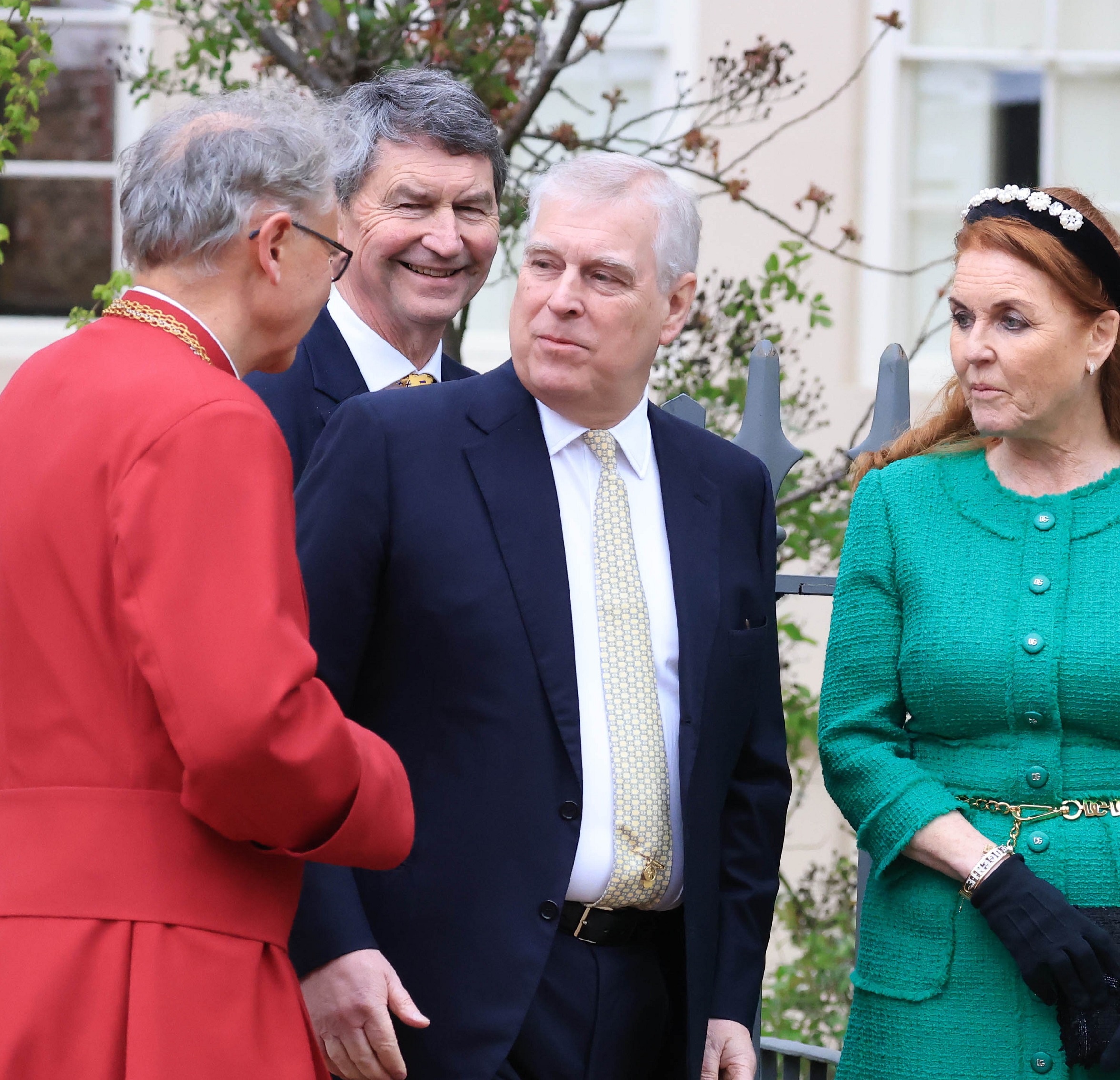 O πρίγκιπας Andrew και η Sarah Ferguson στην πασχαλινή λειτουργία στο Κάστρο του Ουίνδσορ, 31 Μαρτίου 2024