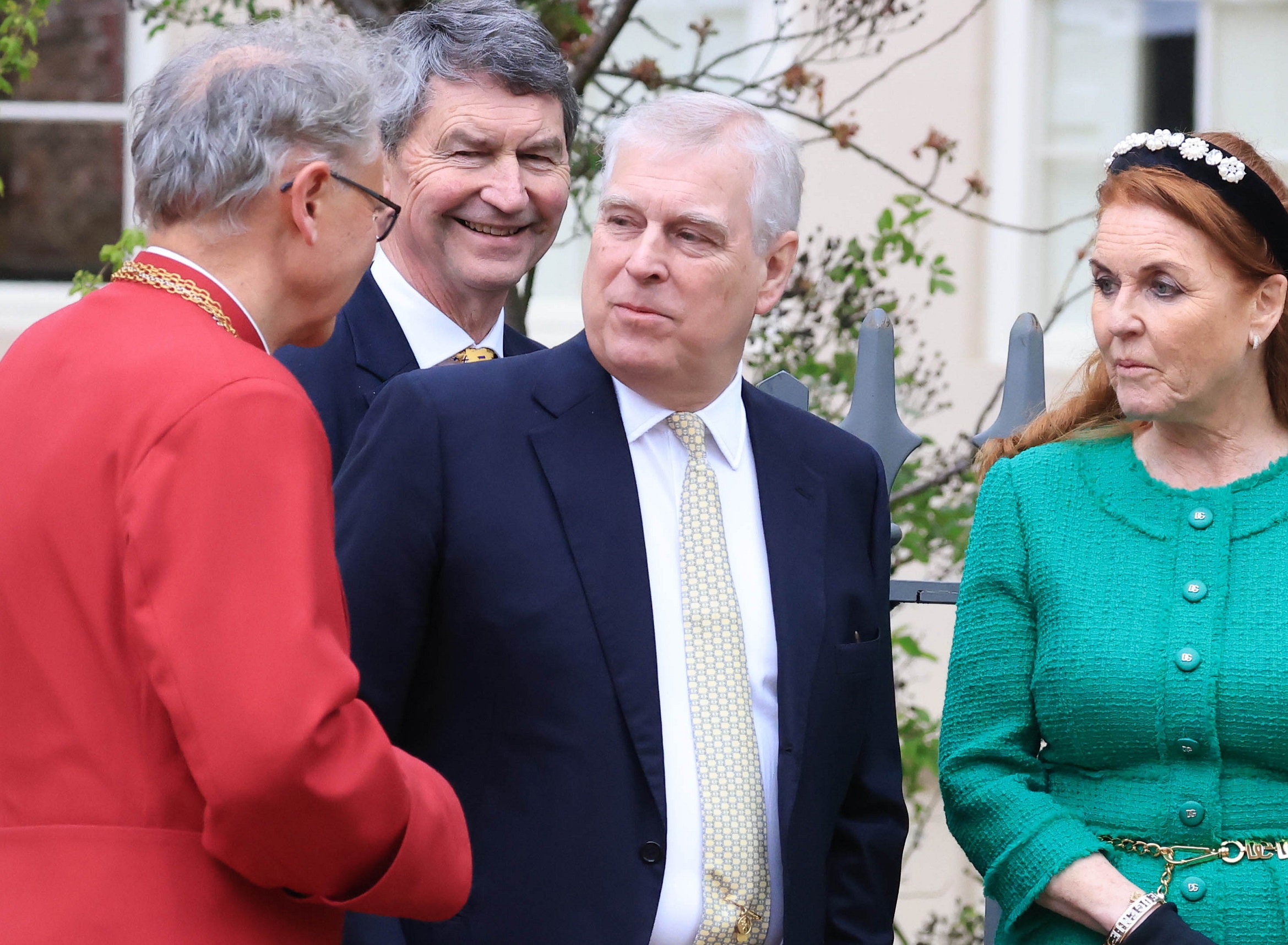 O πρίγκιπας Andrew και η Sarah Ferguson στην πασχαλινή λειτουργία στο Κάστρο του Ουίνδσορ, 31 Μαρτίου 2024