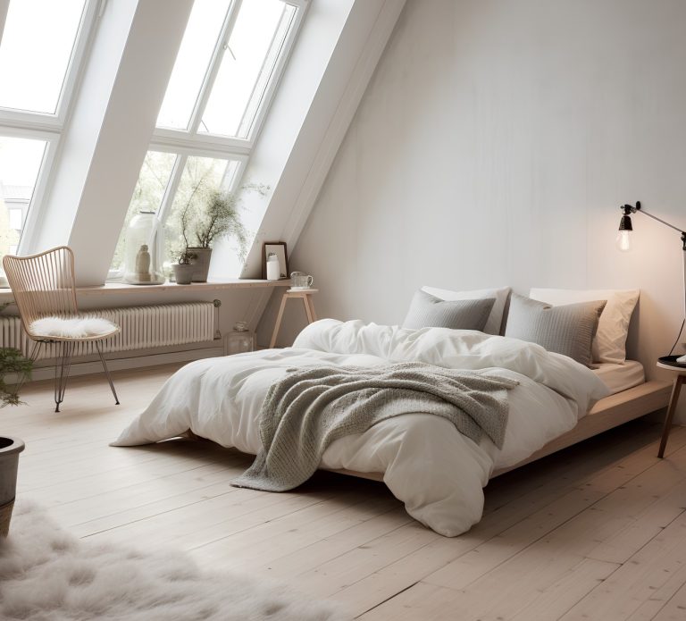 Κρεβάτι σε υπνοδωμάτιο