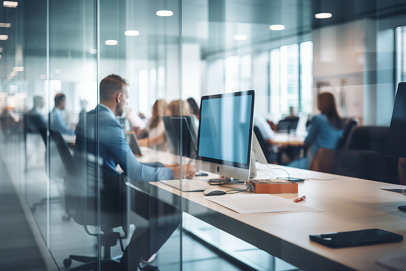 Συνάδελφοι στο γραφείο εργάζονται